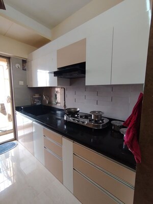 Kitchen in 2 BHK Apartment at Madhav Palacia, Ghodbunder Road – for Rent