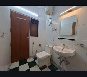 Bathroom in 3 BHK Builder Floor at Uday Park – for Rent