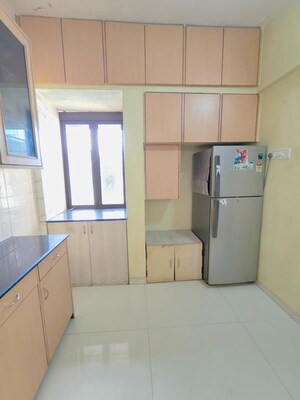 Kitchen in 1 RK Apartment at Audumbar CHS, Vasant Vihar – for Rent