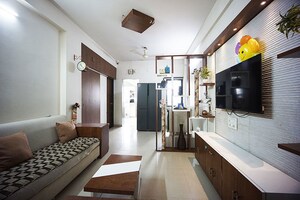Living Room in 2 BHK Apartment at Jivraj Park – for Sale