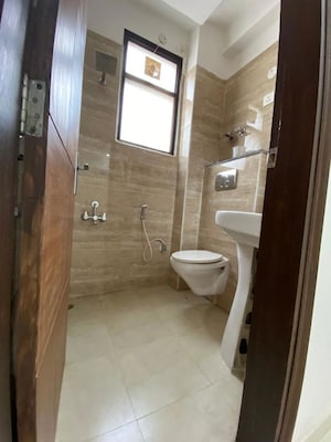 Bathroom in 2 BHK Builder Floor at Chattarpur – for Rent