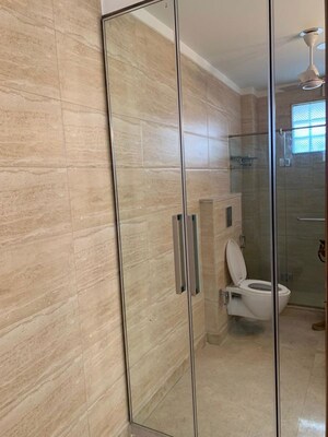 Bathroom in 3 BHK Builder Floor at Defence Colony – for Rent