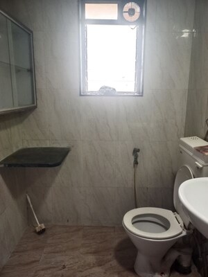 Bathroom in 3.5 BHK Apartment at Royal Palms Garden View, Goregaon East – for Rent