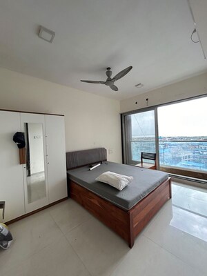 Bedroom in 3 BHK Apartment at Tricity Promenade, Seawoods – for Rent