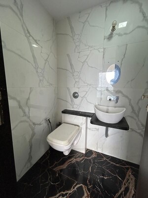 Bathroom in 3 BHK Apartment at Tricity Promenade, Seawoods – for Rent