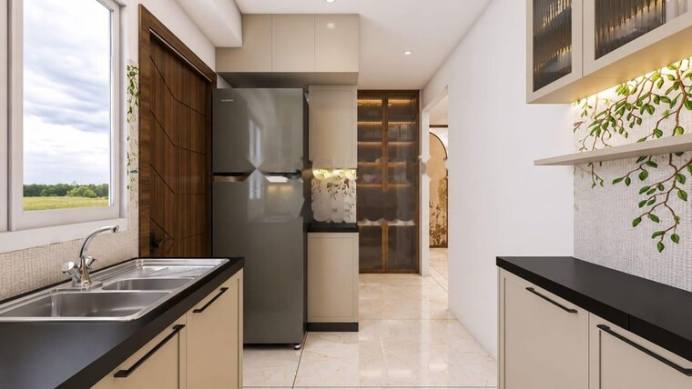 Kitchen, my-home-sayuk 2.5 Bedroom 1931 Sq.Ft. Apartment In Tellapur Hyderabad 10591943