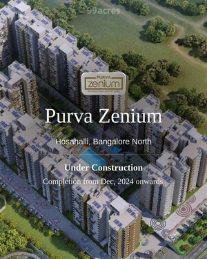Master Plan in 2 BHK Apartment at Puravankara Purva Zenium, Hosahalli – for Rent