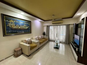 Living Room in 3 BHK Apartment at National Sea Queen Excellency, Nerul – for Rent