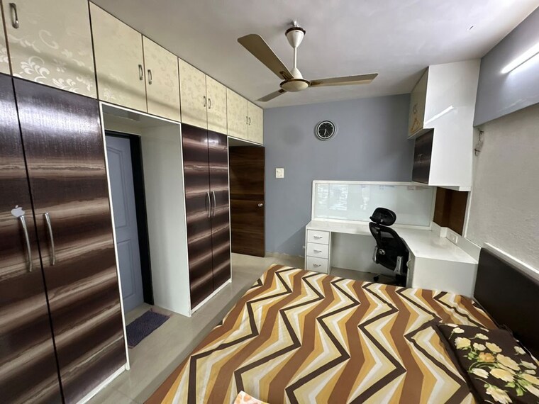 Bedroom, national-sea-queen-excellency 3 Bedroom 1100 Sq.Ft. Apartment In Nerul Navi Mumbai 10592035