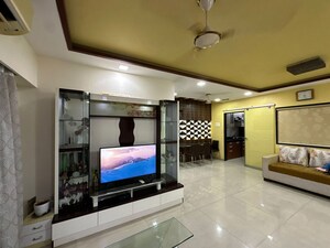 Living Room in 3 BHK Apartment at National Sea Queen Excellency, Nerul – for Rent