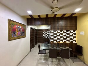 Dining area in 3 BHK Apartment at National Sea Queen Excellency, Nerul – for Rent