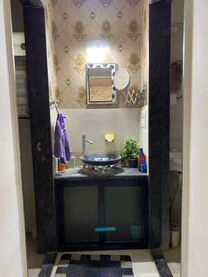 Bathroom in 1 BHK Apartment at PGD Pinnacle, Mundhwa – for Rent
