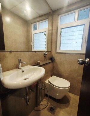 Bathroom in 2 BHK Apartment at Puravankara Silversands, Mundhwa – for Rent