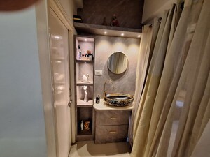 Bathroom in 2 BHK Apartment at SLV Green City, Thanisandra Main Road – for Rent