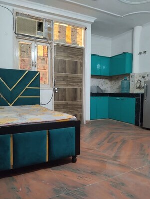 Kitchen in 1 RK Builder Floor at Neb Sarai – for Rent