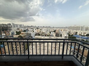 Balcony in 3 BHK Apartment at Hallmark Skyrena, Narsingi – for Rent