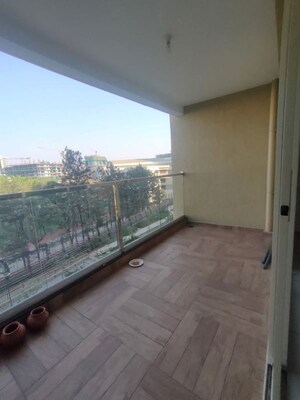 Balcony in 2.5 BHK Apartment at Yashwin Supernova, Wakad – for Rent