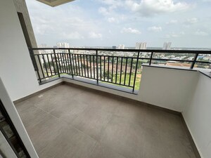 Balcony in 3 BHK Apartment at ASBL Spire, Kokapet – for Rent