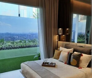 Living Room in 3 BHK Apartment at Sheth Auris Serenity Tower 3, Malad West – for Sale