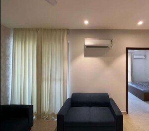 Living Room in 3 BHK Apartment at Maya Green Lotus Utsav, International Airport Road – for Rent