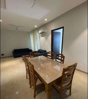 Dining area in 3 BHK Apartment at Maya Green Lotus Utsav, International Airport Road – for Rent