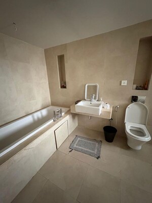 Bathroom in 2.5 BHK Apartment at Lodha Belmondo, Gahunje – for Rent
