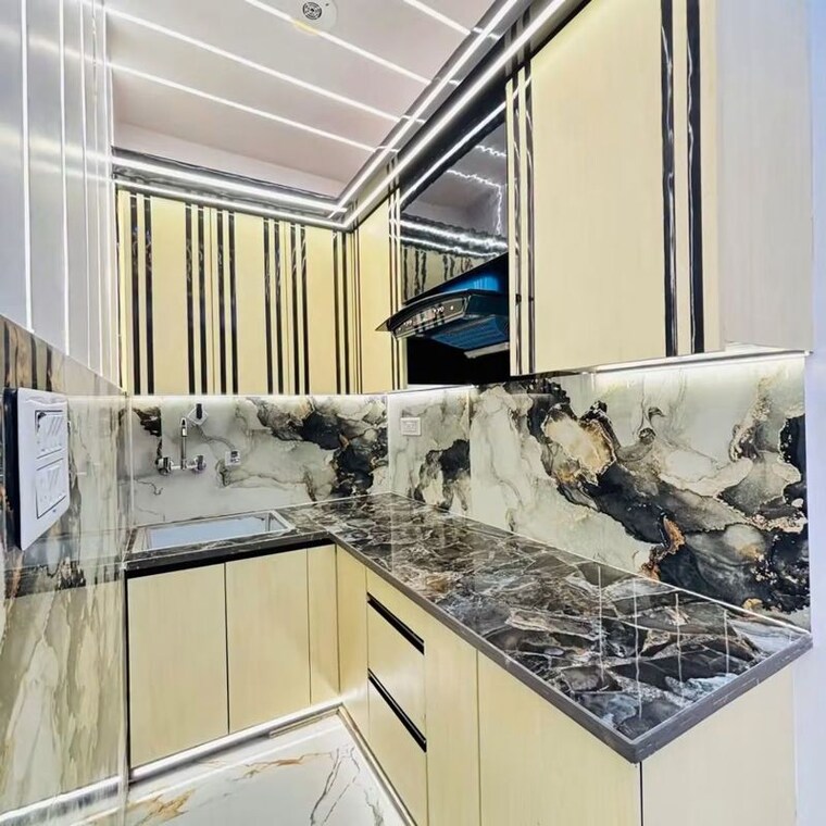 Kitchen, uttam nagar 2 Bedroom 455 Sq.Ft. Builder Floor In Uttam Nagar Delhi 10592378