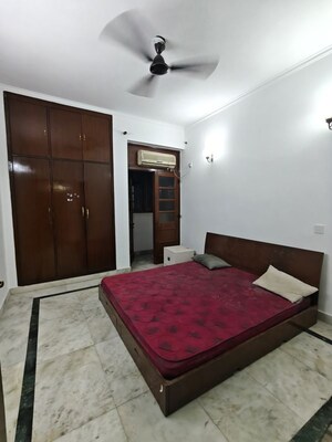 Bedroom in 3 BHK Builder Floor at Ansal Sushant Lok I, Sector 43 – for Rent
