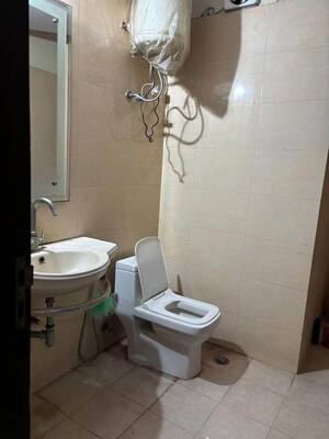 Bathroom in 2 BHK Builder Floor at Mehrauli – for Rent