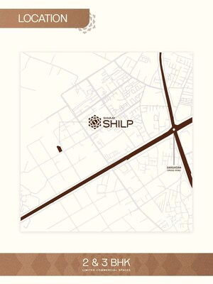 2 BHK Apartment – Map Location View at Sargaasan - for Sale