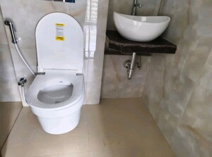 Bathroom in 2 BHK Apartment at Raymond Ten X Habitat, Pokhran Road No Two – for Rent