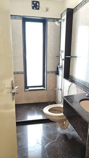 Bathroom in 2 BHK Apartment at Goyal Lakshchandi Heights, Goregaon East – for Rent