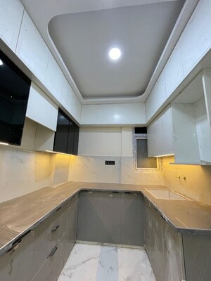 Kitchen in 3 BHK Builder Floor at Kingson Green Villa Phase 2, Panchsheel Green – for Sale