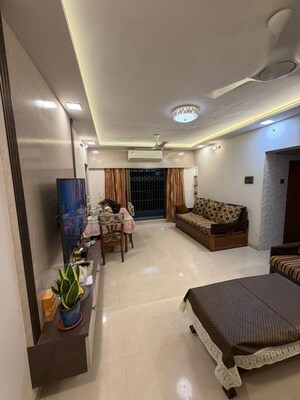 Living Room in 1 BHK Apartment at Rohan Mirage, Matunga West – for Rent