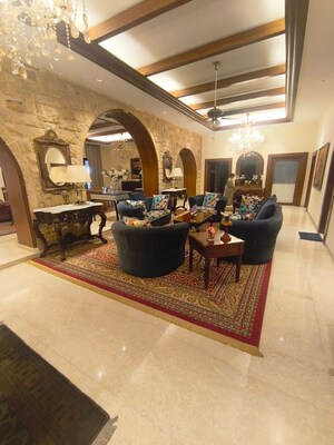 Living Room in 6+ BHK Independent House at Banjara Hills – for Rent