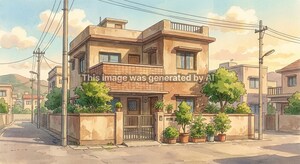  Independent House – Exterior View View at Mota - for Sale