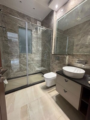 Bathroom in 3 BHK Builder Floor at Navjeevan Vihar – for Rent