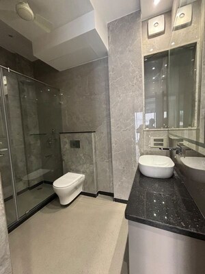 Bathroom in 3 BHK Builder Floor at Navjeevan Vihar – for Rent