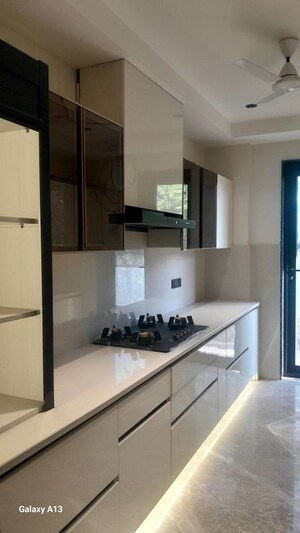 Kitchen in 4 BHK Builder Floor at Unitech South City II, Sector 50 – for Rent