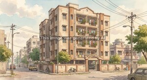  Apartment – Exterior View View at Chandlodiya - for Sale