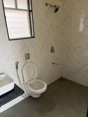 Bathroom in 3 BHK Apartment at Nyati Era, Dhanori – for Rent
