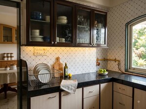 Kitchen in 4 BHK Apartment at Thaltej – for Rent