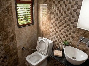 Bathroom in 4 BHK Apartment at Thaltej – for Rent