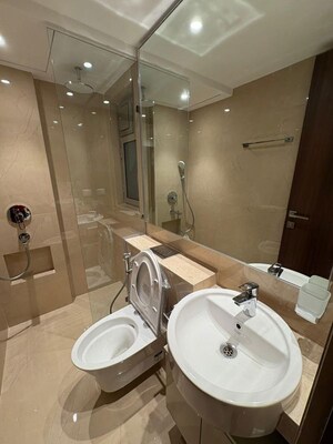 Bathroom in 1 BHK Apartment at Hiranandani Regent Hill, Powai – for Rent