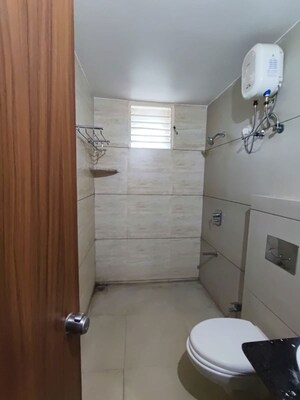 Bathroom in 3 BHK Apartment at Vastrapur – for Rent