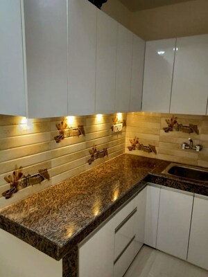 Kitchen in 1 BHK Builder Floor at Malviya Nagar – for Rent