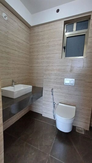 Bathroom in 3 BHK Apartment at Rajesh Raj Infinia, Malad West – for Rent