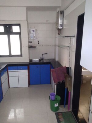 Kitchen in 1 RK Apartment at Adarsh Nagar Society, Worli – for Rent