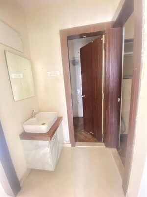 Bathroom in 1 BHK Apartment at Hiranandani Estate Hamilton, Patlipada – for Rent
