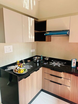 Kitchen in 3 BHK Apartment at Shree Krishna Navageeta, Chembur – for Rent